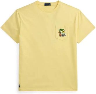 Polo Ralph Lauren Majica - Heren - T-shirts - Geel - L - Katoen - Tops