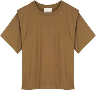 Isabel Marant Tops, Dames, Bruin, XS, Katoen, Zelitos T-shirt