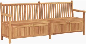 vidaXL Vidaxl - Garden Storage Bench Brown 228 x 60 x 90 cm Solid teak wood