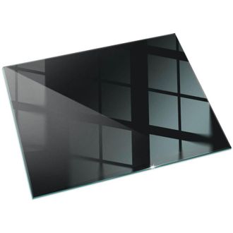 Tulup Piastra per Camino di Vetro Temperato Protezione per Caminetto dal Calore Resistente a Scintille e Graffi Colore grafite scuro 120x60 cm