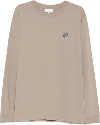 Maison Kitsun&eacute; Tops, Heren, Beige, M, Nylon, Maison Kitsune T-shirts en polos