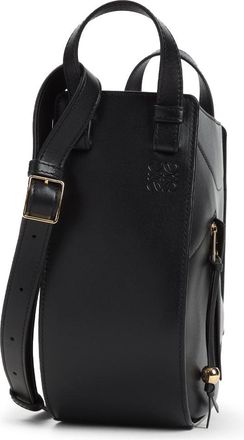 Loewe Black Hammock Slice Calf Leather Shoulder Bag-Donna