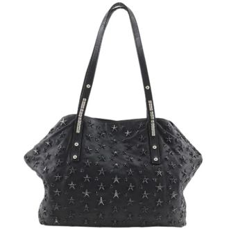 Jimmy Choo London Pre-owned Shoulder Bags, female, Black, Size: ONE SIZE Pre-owned Leather Tote Bag