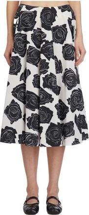 Marni Rokken, Dames, Wit, S, Katoen, Lange katoenen rok