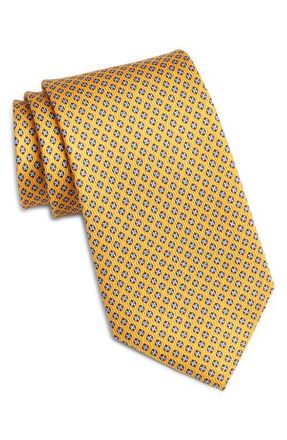 Nordstrom Floral Silk Tie in Yellow at Nordstrom