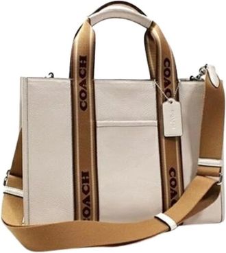 Coach Pre-owned Tote Bags, female, Beige, Size: ONE SIZE Pre-owned Tote bag