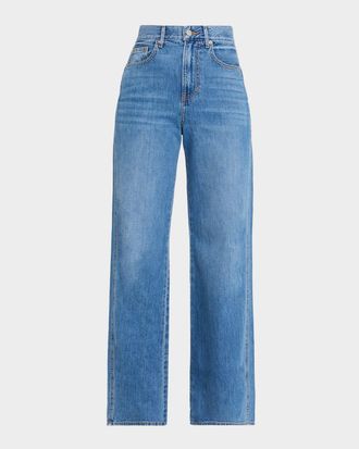 Veronica Beard Taylor Wide-Leg Jeans