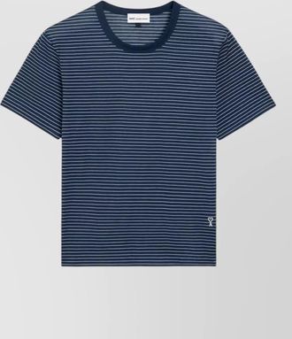 Ami short sleeves striped t shirt round neck