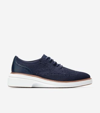 Cole Haan Womens &Oslash;riginal Grand CitySpectre Stitchlite Oxford Shoes - Blue Size 10.5