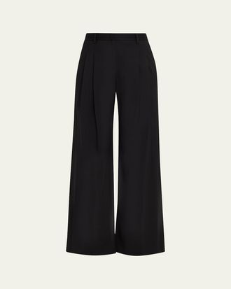 TWP Sulli Pants with Tux Stripes in Stretch Wool Suiting