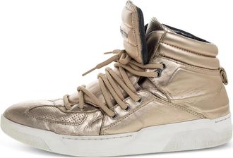 Dolce & Gabbana Sneakers metallizzate in pelle - Oro