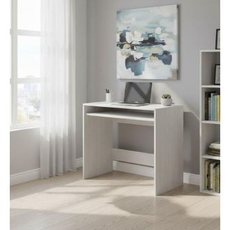 Dmora Scrivania - un Ripiano Supporto pc, Bianco Anticato, -, 79x43x78h cm Asuncion