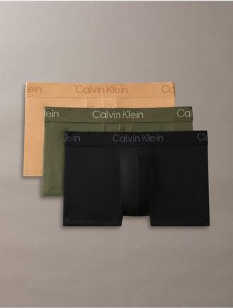 Calvin Klein Mens Ultra Soft Modal 3-Pack Trunk - Multi - XL