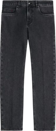 Fay 5-Pocket Jeans - Heren - Regular Fit Jeans - Zwart - W31 - Leer - Jeans