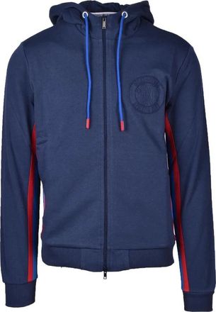 Dirk Bikkembergs Blue Cotton Crewneck Sweatshirt