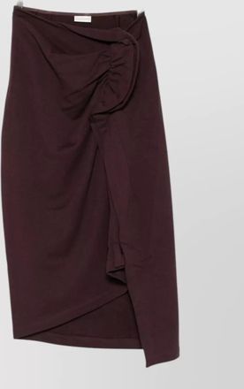 Dries Van Noten high-rise cotton midi skirt