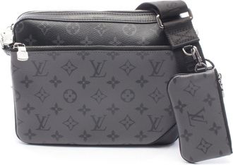Louis Vuitton Black Gray Monogram Eclipse Shoulder Bag (Pre-Owned)