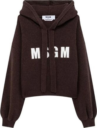 Msgm Hoodies - Dames - Hoodies - Bruin - S - Hoodies & sweatvesten