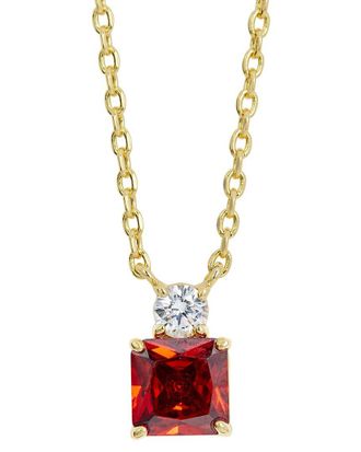 Savvy Cie Jewels 18K Plated Cz Necklace