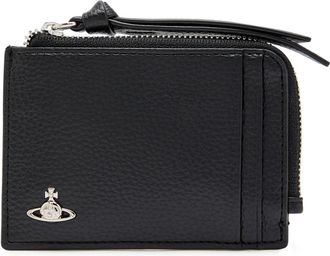 Vivienne Westwood Orb Grained Leather Wallet - Black - One Size