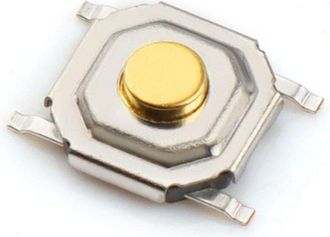 OEM 4000 Unidades Smd 4 X 4 X 1,7 Mm Micro Interruptor Pulsador T&aacute;ctil De 4 Pines Con Cabezal De Cobre