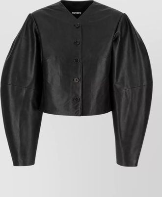 Rotate leather jacket