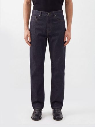 J.W.Anderson Jeans modello straight in denim di cotone a vita media