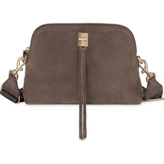 Rebecca Minkoff Darren Dome Leather Crossbody Bag in Porcini at Nordstrom Rack