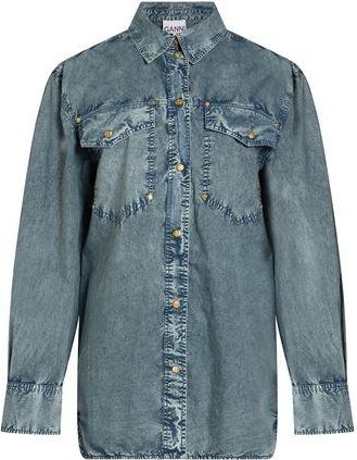 Ganni CAMISETAS Y TOPS - Camisas vaqueras en YOOX.COM