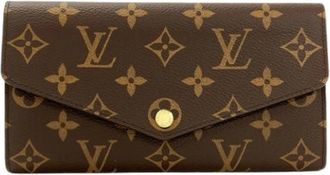 Louis Vuitton Pre-owned Wallets, female, Brown, Size: ONE SIZE Pre-owned Long wallet (bi-fold)