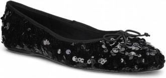 Love Rio Womens Allegra Sequins Ballet Flats In Black