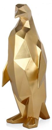 ADM Grosse Design Skulptur Pinguin - Gold