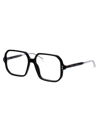 Isabel Marant IM0168 Black Metal Square Eyeglasses - Black