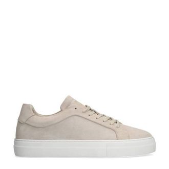 Manfield su&egrave;de sneakers beige