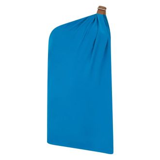 Alberta Ferretti Draped One-Shoulder Top - female - Alberta Ferretti - Sleeveless Tops - Blue - XL - Tops