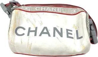 Chanel Pre-owned Belt Bags, female, White, Size: ONE SIZE Pre-owned Vintage Nylon Belt Bag