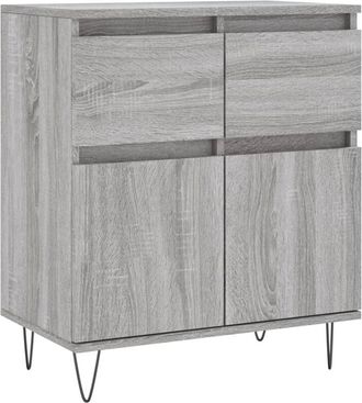 vidaXL Sideboard Grey Sonoma 60x35x70 cm Engineered Wood vidaXL