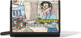 Braccialini Cartoline Singapore Portemonnee - Dames - Portefeuilles - Veelkleurig - ONE Size - Polyester - Accessoires
