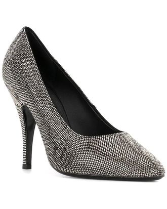 Ferragamo Crystal Embellished Leather Pump