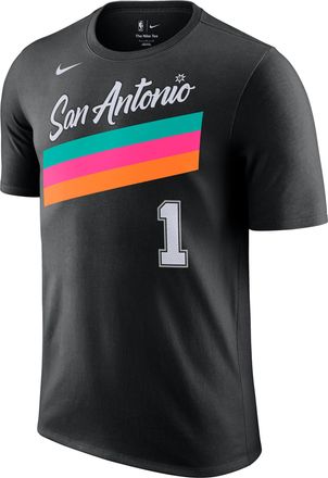 Nike San Antonio Spurs Essentials City Edition Nike Mens NBA T-Shirt in Black | HV5684-010