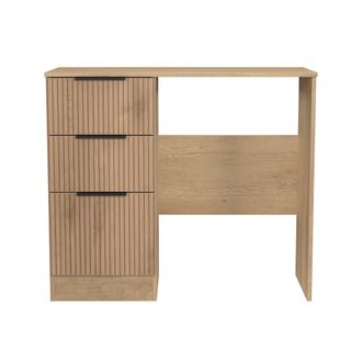 Welcome Furniture Alaska Ready Assembled Vanity in Slat Effect & Nebraska Oak - Welcome Furniture | TJ Hughes