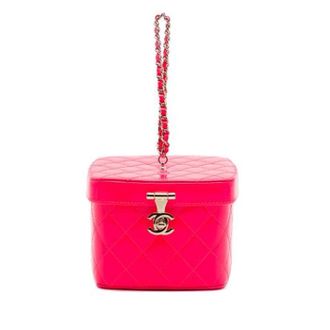 Chanel Pre-owned Vanity Bag - Dames - Pre-owned - Roze - Maat: ONE Size Leer