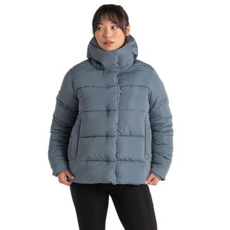 Craghoppers Womens Orla Padded Hooded Puffer Coat - Blue - Size 8 UK