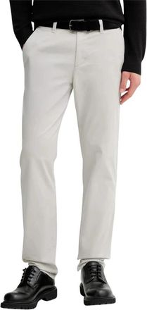 Marc O'Polo Chino broeken - Heren - Straight fit broeken - Grijs - W31 L32 - Katoen - Broeken