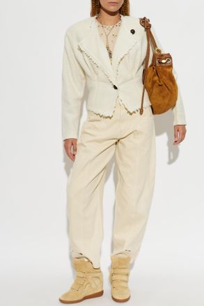 Isabel Marant Tweed Blazer Suna, Womens, Cream