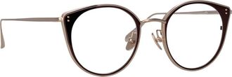 Linda Farrow Neusa Optisch Montuur - unisex - Brillen - Zwart - 52 MM - Accessoires