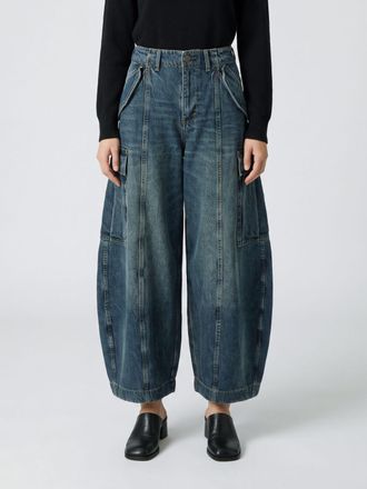 R13 Jeans cargo Siouxsie Field baggy in denim di cotone a vita media