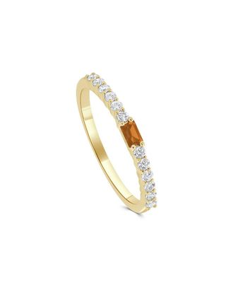 Sabrina Designs 14K 0.17 Ct. Tw. Diamond Citrine Birthstone Ring