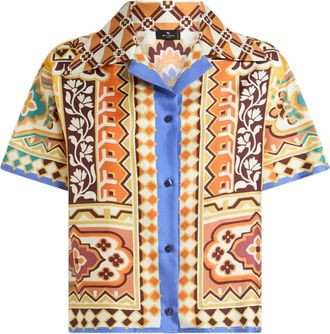 Etro Camicia in seta a fiori - Toni neutri