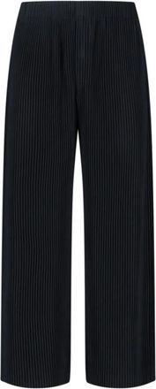 Issey Miyake Wide Broeken - Heren - Wijde Broeken - Zwart - S - Leer - Broeken